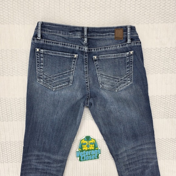 BKE Stella Bootcut Jeans Womens 29 Blue Denim Mid Rise Stretch - Picture 12 of 12